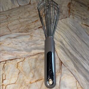 KitchenAid Silver and Black Whisk